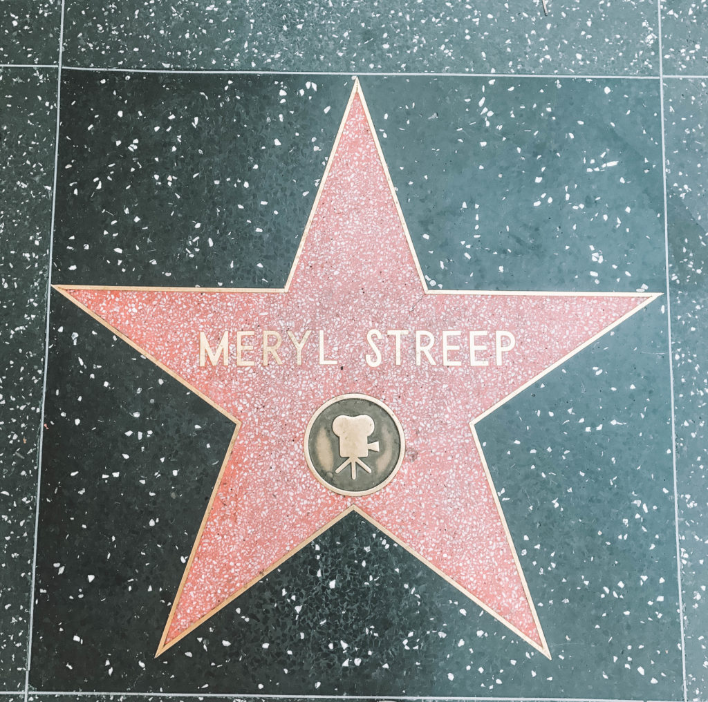 Walk of Fame Hollywood Stars Meryl Streep