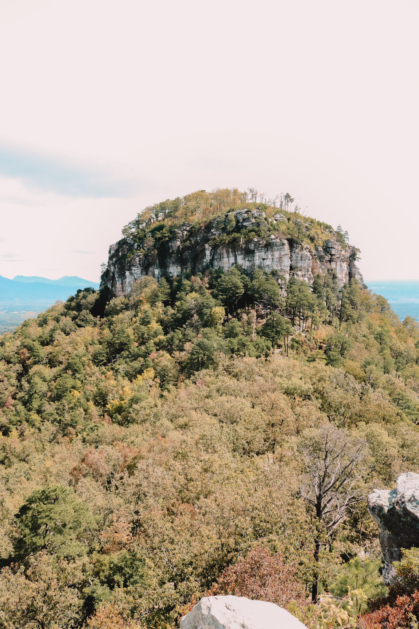 View from Little Scenic Overlook at Pilot Mountain State Park, North Carolina